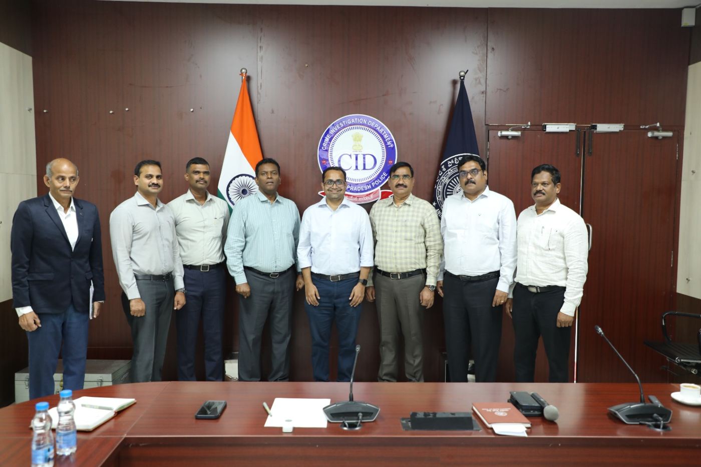 Group photograph with AP CID officers