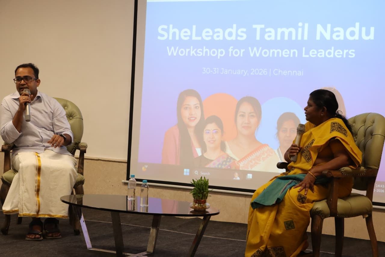 Rajaram speaking during the conversation